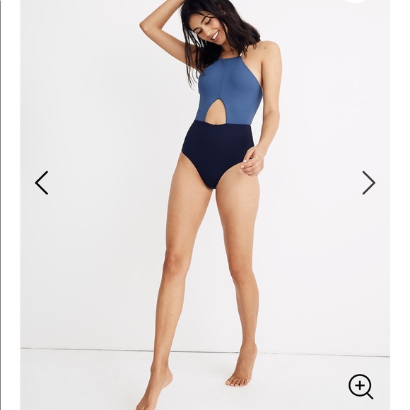 Sea foam green one piece with cutouts - Picture 1 of 7